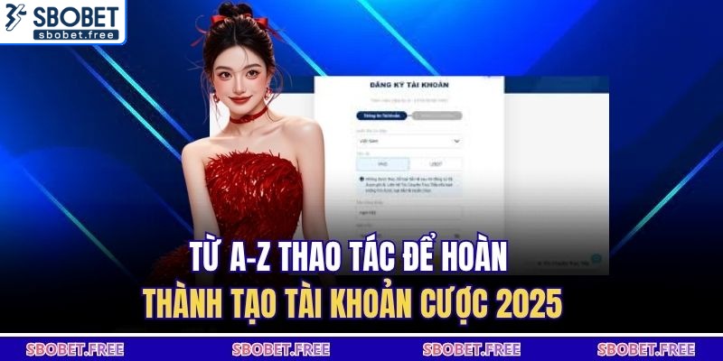 Từ A-Z thao tác để hoàn thành tạo tài khoản cược 2025